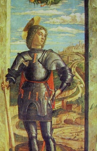 Andrea Mantegna: San Giorgio, cm. 66 x 32 Gallerie dell'Accademia di Venezia.